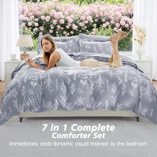 Light Grey Full Comforter Set