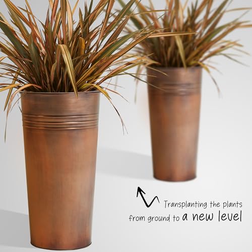 22''H 2 Pack Planter with Water Level Indicator (2 Count)