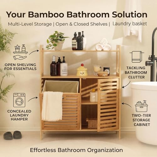 Tilt Out Laundry Hamper with Shelves