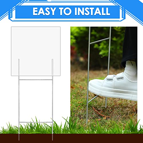 30 Pcs Heavy Duty Metal H Frame Yard Sign Wire Stakes 30'' x 10'' (30 Count)