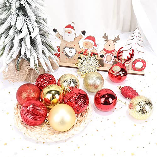 100 Pack Various Shatterproof Christmas Balls (100 Count)