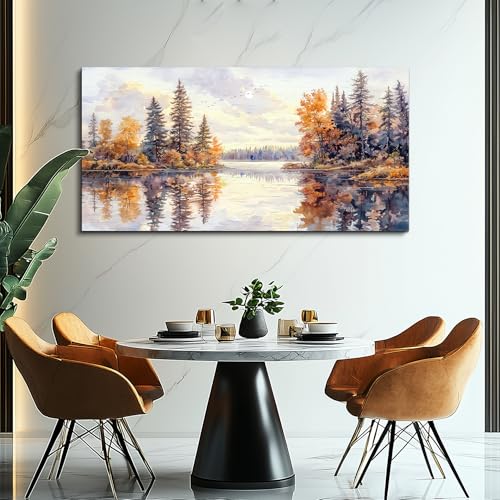 Large Natural Landscape Wall Art For Dining Room Apartment Abstract Ink Landscape Painting Wall Decoration Living Room Bedroom Office Artwork Pictures Home Decoration Aesthetics 30x60 In