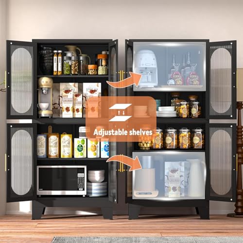 Black Kitchen Pantry Cabinet