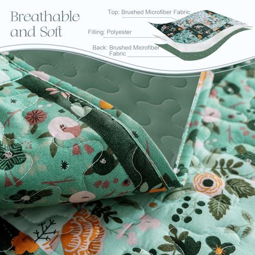 Reversible Boho Quilts Full Size Green