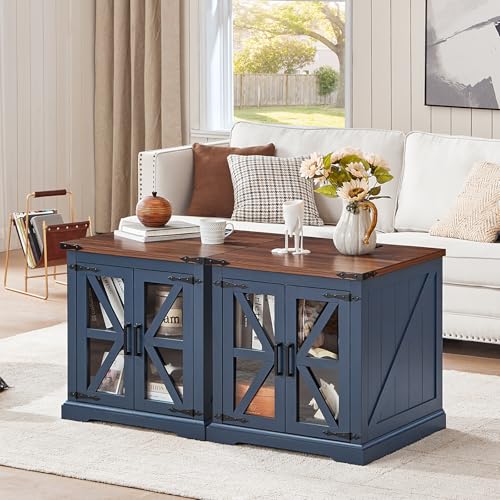 24'' End Table with Charger for Living Room
