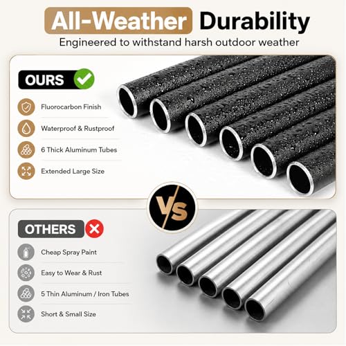50" Extra Large Wind Chimes for Outside Deep Tone