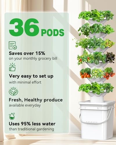 Vertical Hydroponics Growing System Kit