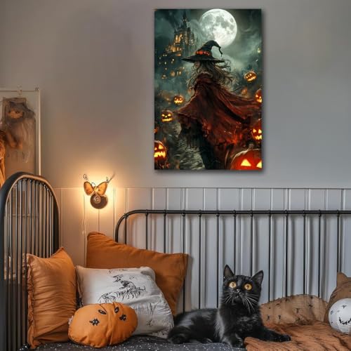 Dark and Moody Gothic Witch Poster Wall Art
