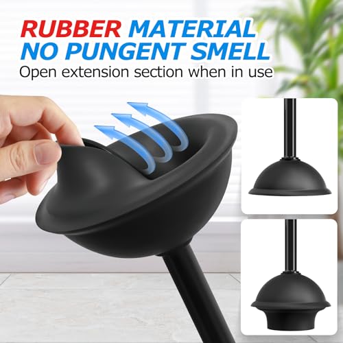 2Pack 2 in 1 Toilet Brush and Plunger Set (2 Count)