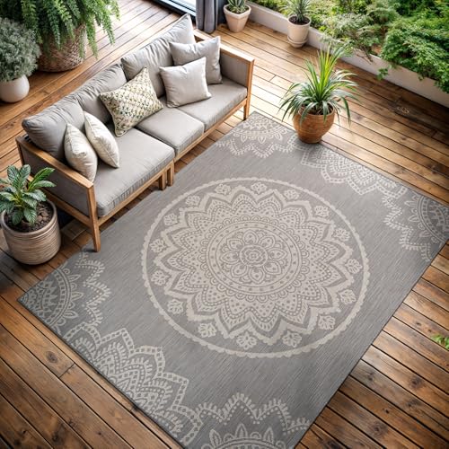 Outdoor Rug 9x12 Modern Area Rugs for Large Indoor and Outdoor Patios and Porches