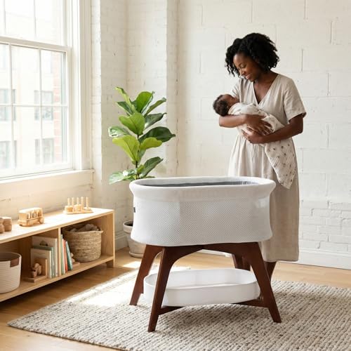 Evi Smart Baby Bassinet Beside Sleeper with Auto