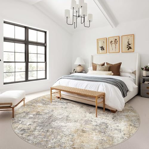 10ft Round Area Rug Living Room Rugs (24 Count)