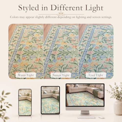 Machine Washable 5x7 Area Rug