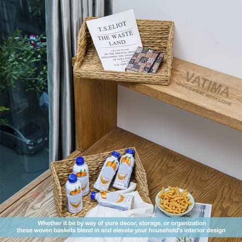 Water Hyacinth Storage Baskets with Large Open (2 Count)