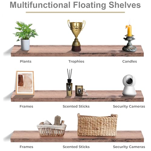 Floating Shelves for Wall Storage (3 Count)