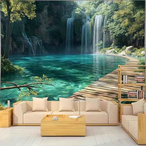 Nature Tapestry Forest Tree Sea Cave Wall Hanging