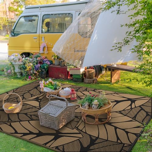 Outdoor Rug Waterproof Plastic Rugs for Patio (54 Sq Ft)