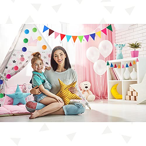 4 Pcs 9.8 ft Pom Pom Garland for Classroom Bulletin Board (4 Count)