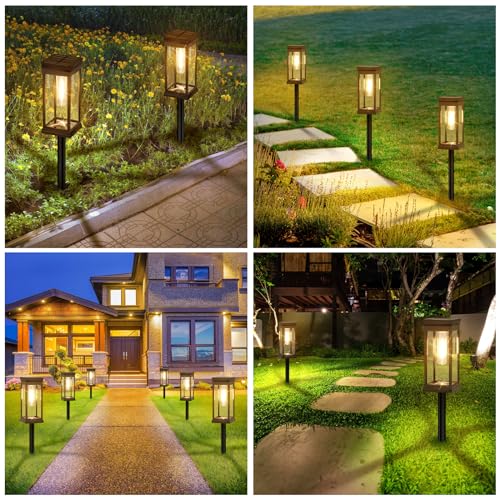8 Pack Solar Pathway Lights Outdoor (8 Count)