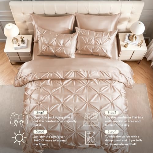 Satin California King Comforter Set