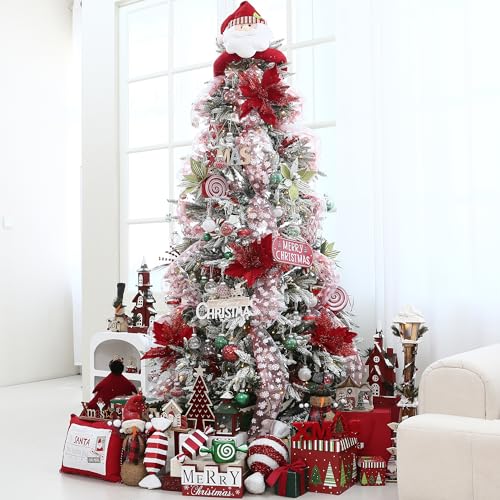 30 Pack Clear Christmas Ball Ornaments with Fillers (30 Count)