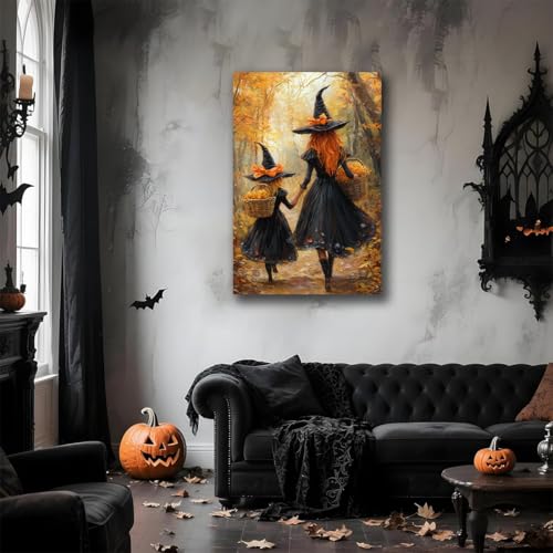 Mother Witch And Child Daughter Witch Wall Art