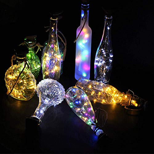 Upgraded 12 Pack Solar Wine Bottle Lights (12 Count)