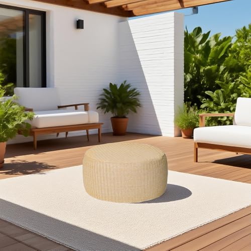 Outdoor Inflatable Ottoman with Air Pump