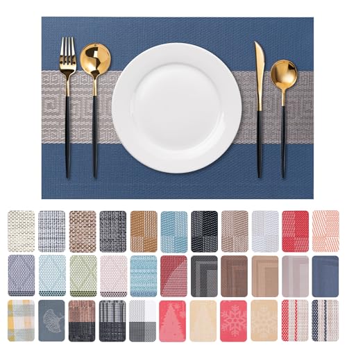 Placemats Set of 6 Washable Indoor (6 Count)