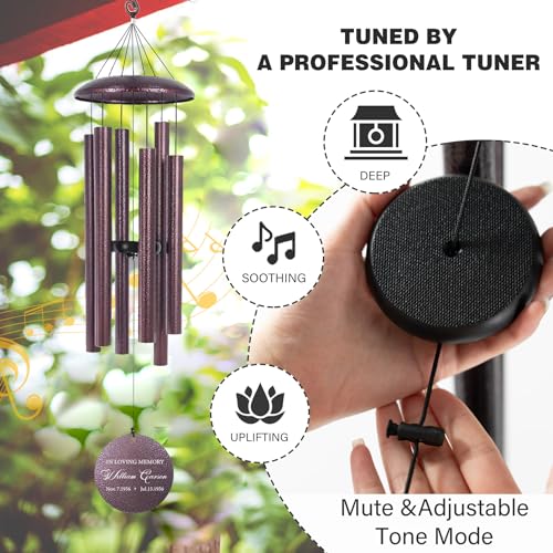 Personalized Memorial Wind Chime for Loss of Loved One 30