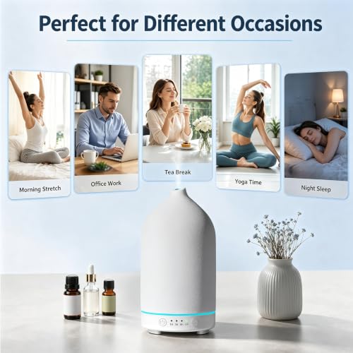 200ML Ceramic Essential Oil Diffuser for Home