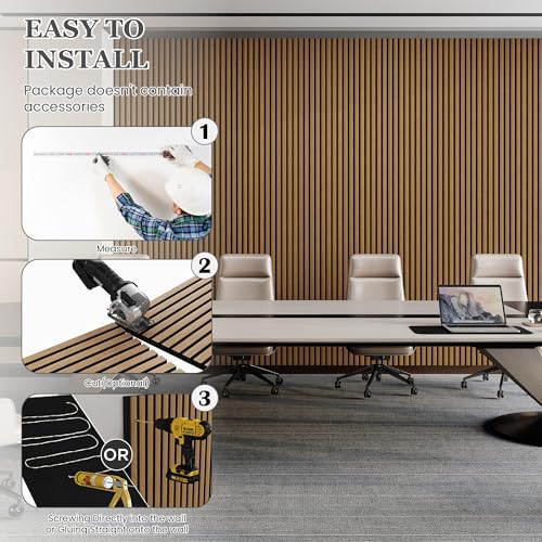 2 Pack Acoustic Wood Wall Panels (30.1 Sq Ft)