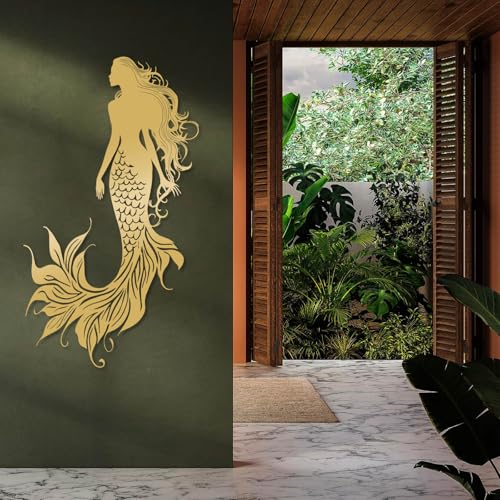 Metal Mermaid Wall Decor