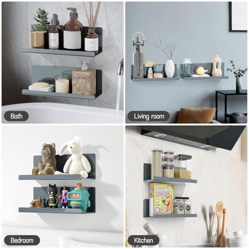 Adhesive Floating Shelves for Wall No Drilling