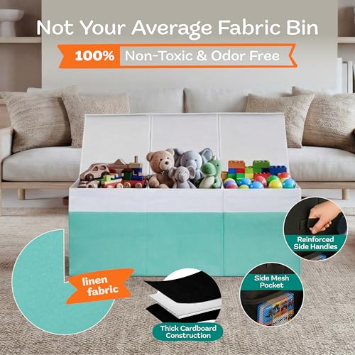 Extra Large Toy Storage Organizer with Lid