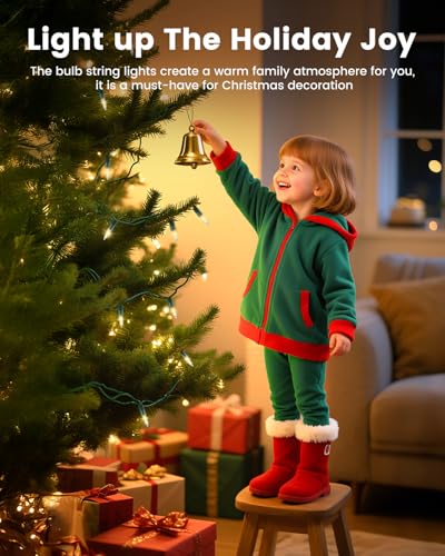 Clear Christmas String Lights 100 Count 20 Feet Incandescent Bulb