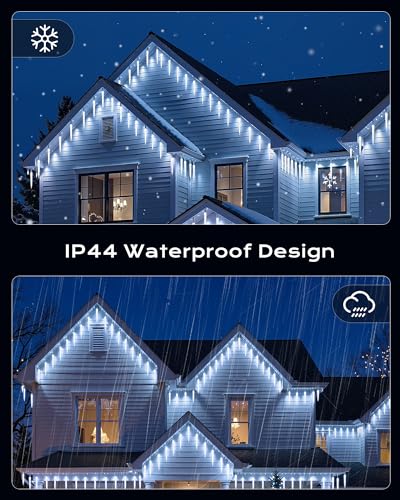 Christmas Icicle Lights Outdoor (20 Foot)