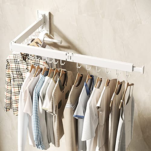 Wall Mounted Clothes Hanger Rack