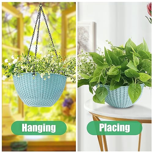 Hanging Planters for Outdoor Plants (4 Count)