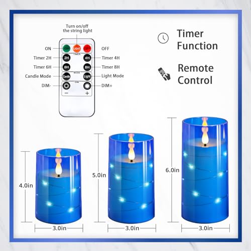 Flickering Flameless Candles (3 Count)