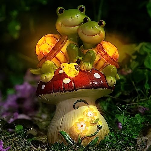 Solar Light Turtle Garden Statue