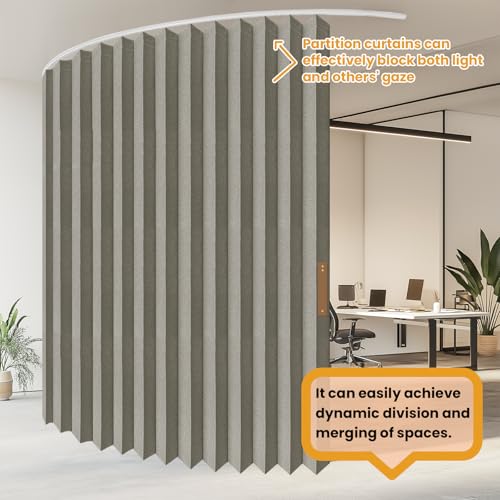 Folding Accordion Partition Divider with Ceiling Track