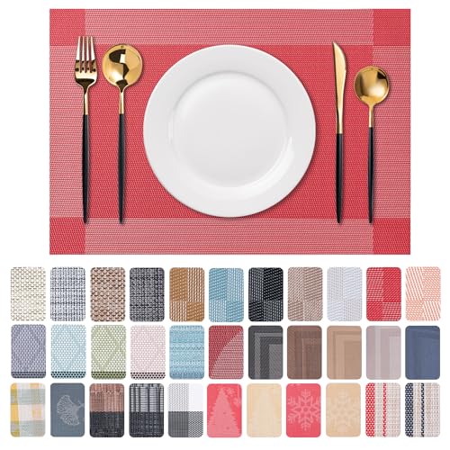 Placemats Set of 6 Washable Indoor (6 Count)