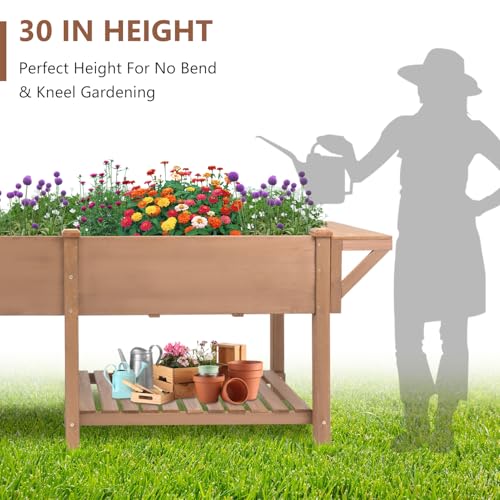 Raised Garden Bed with Legs Outdoor