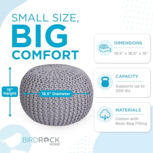 Round Pouf Ottoman Foot Rest