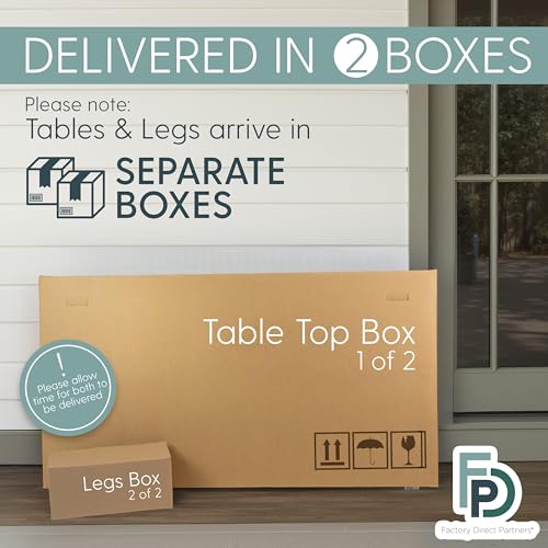 FDP 24" x 72" Rectangle Table with Chunky Legs