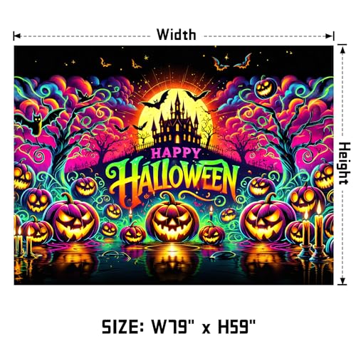 UV Reactive Halloween Tapestry