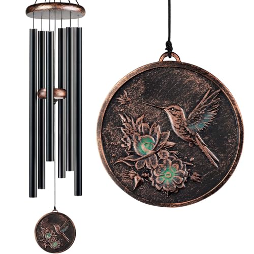 Large 48" Hummingbird Wind Chimes