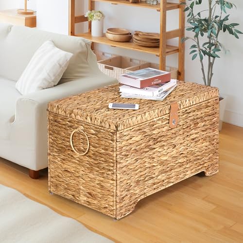 Handwoven Storage Basket with Lid