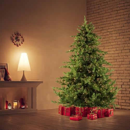 9 Ft. Foxtail Pine Artificial Christmas Tree with Warm White LED Lights and Stand